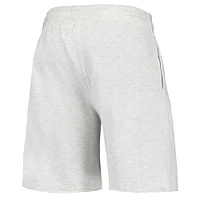 Men's Concepts Sport Oatmeal Los Angeles Dodgers Mainstream Logo Terry Tri-Blend Shorts