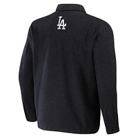 Men's Darius Rucker Collection by Fanatics Black Los Angeles Dodgers Ringstop Full-Snap Shacket