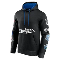 Men's Fanatics Black Los Angeles Dodgers Wild Winner Pullover Hoodie
