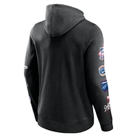 Men's Fanatics Black Los Angeles Dodgers Wild Winner Pullover Hoodie