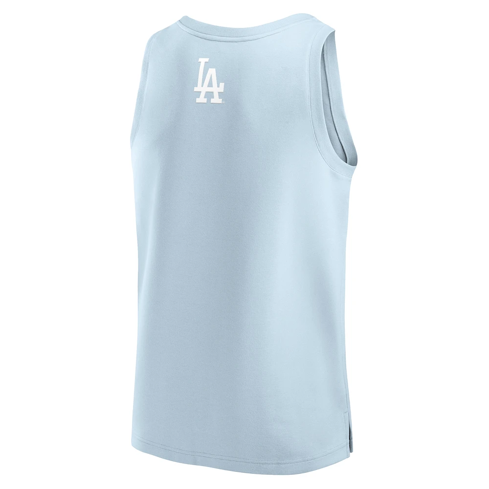 Men's Fanatics Light Blue Los Angeles Dodgers Elements Tank Top