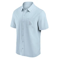 Men's Fanatics Light Blue Los Angeles Dodgers Front Office Button-Up Shirt