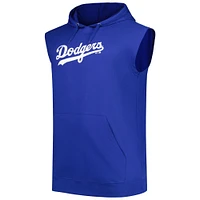Men's Fanatics Mookie Betts Royal Los Angeles Dodgers Name & Number Muscle Tank Hoodie