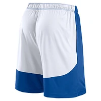 Men's Fanatics Royal/White Los Angeles Dodgers Launch Polyester Shorts