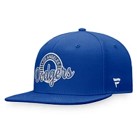 Casquette Snapback Fanatics Royal Los Angeles Dodgers Circle Script pour hommes
