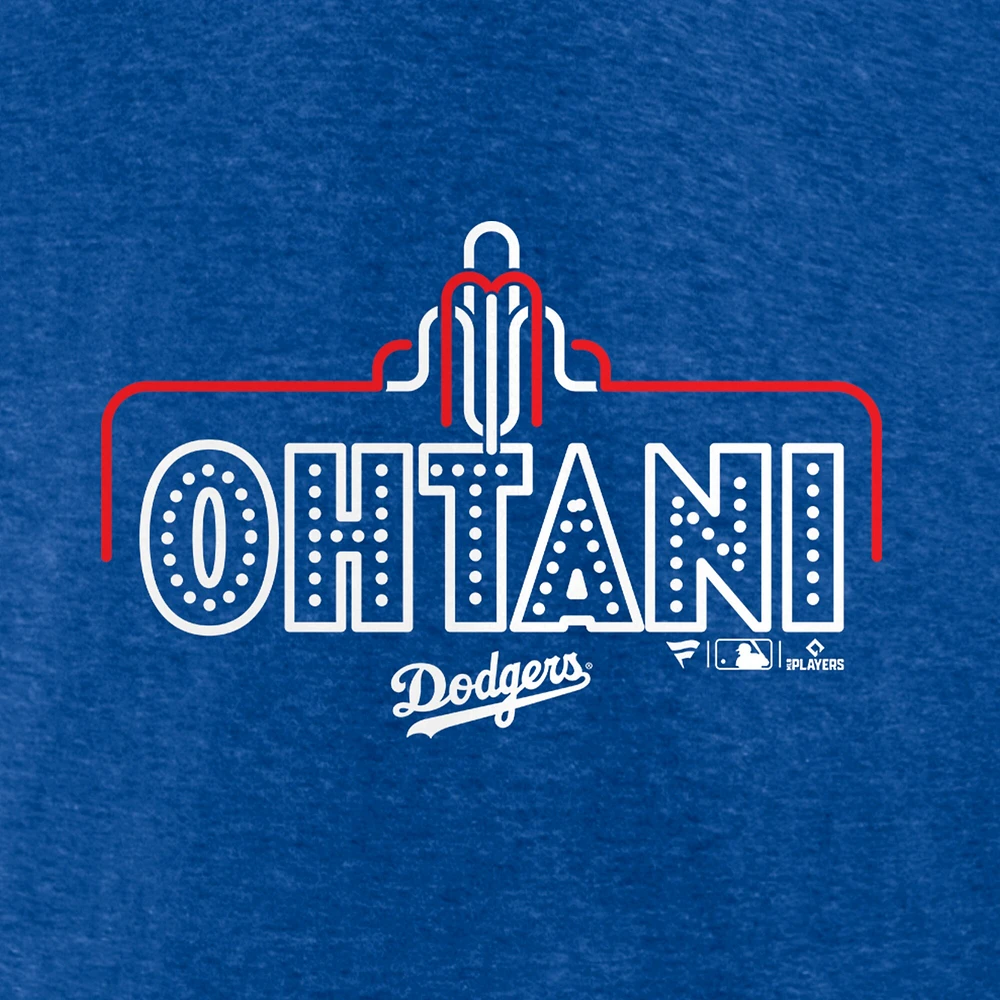 Men's Fanatics Royal Los Angeles Dodgers Exclusive Neon Tri-Blend T-Shirt