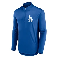 Men's Fanatics Royal Los Angeles Dodgers Tough Minded Lightweight Quarter-Zip Pullover