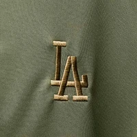 Men's Levelwear Olive Los Angeles Dodgers Delta Pursue Quarter-Zip Jacket