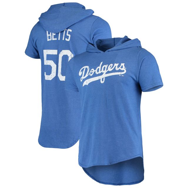 Majestic Threads Mookie Betts Royal Los Angeles Dodgers Softhand Player T-shirt à capuche pour homme