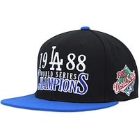 Men's Mitchell & Ness Black Los Angeles Dodgers World Series Champs Snapback Hat