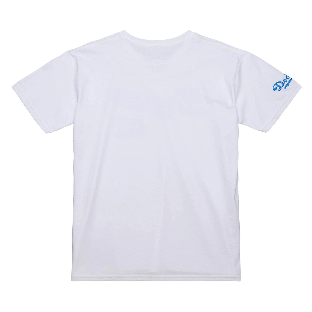 T-shirt de joueur blanc la collection Cooperstown des Dodgers Los Angeles Jackie Robinson Mitchell & Ness pour hommes