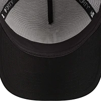 Men's New Era Black Los Angeles Dodgers A-Frame 9FORTY Trucker Adjustable Hat