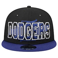 Men's New Era Black Los Angeles Dodgers Splatter 9FIFTY Snapback Hat