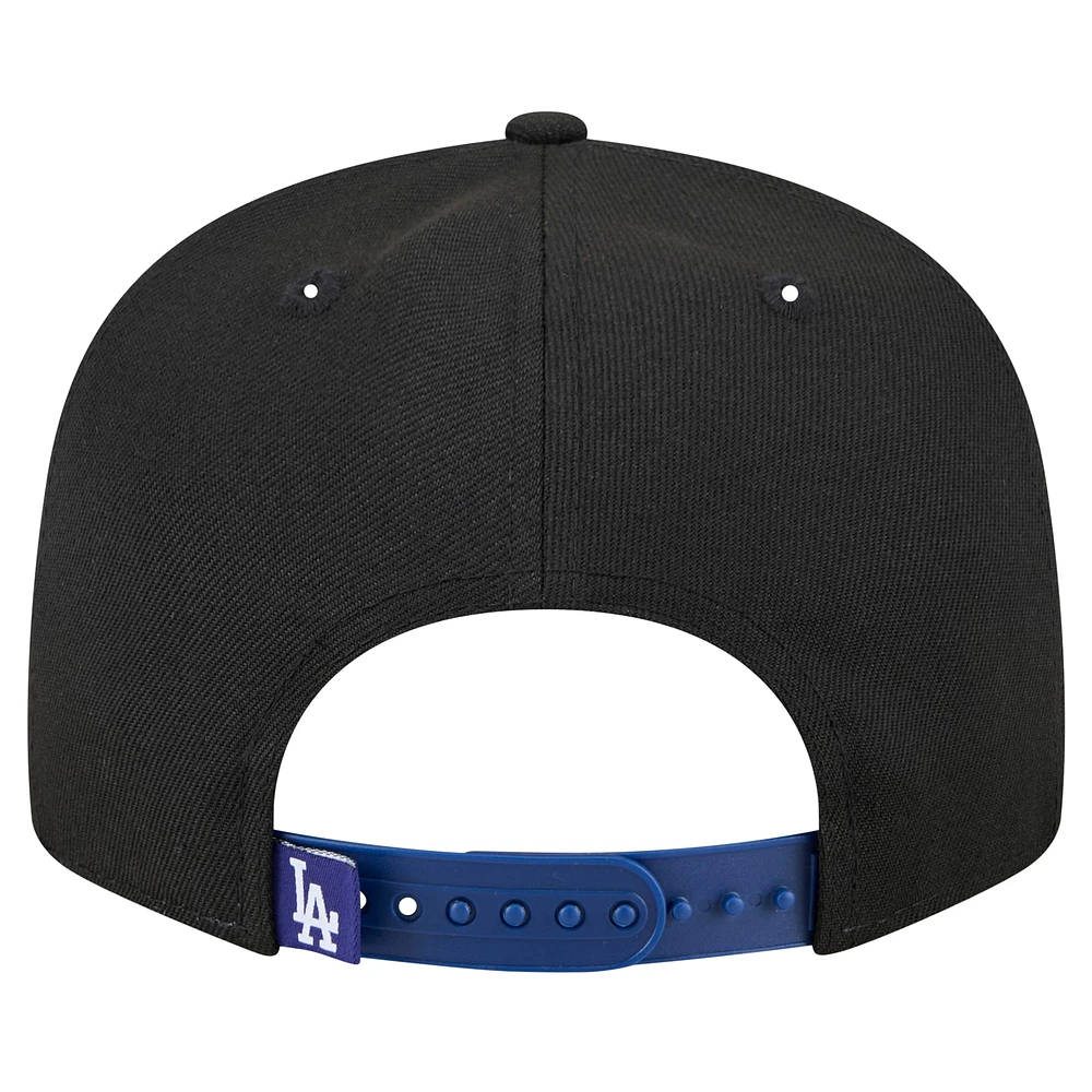 Men's New Era Black Los Angeles Dodgers Splatter 9FIFTY Snapback Hat