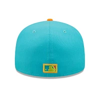 Casquette ajustée 59FIFTY Vice Highlighter des Los Angeles Dodgers New Era pour homme, bleu/orange