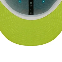 Casquette ajustée 59FIFTY Vice Highlighter des Los Angeles Dodgers New Era pour homme, bleu/orange