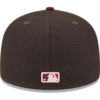 Men's New Era Brown/Maroon Los Angeles Dodgers Chocolate Strawberry 59FIFTY Fitted Hat