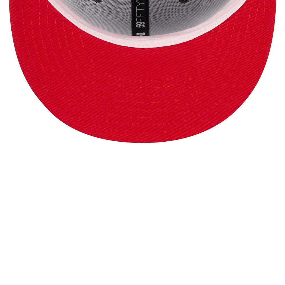 Men's New Era Brown/Maroon Los Angeles Dodgers Chocolate Strawberry 59FIFTY Fitted Hat
