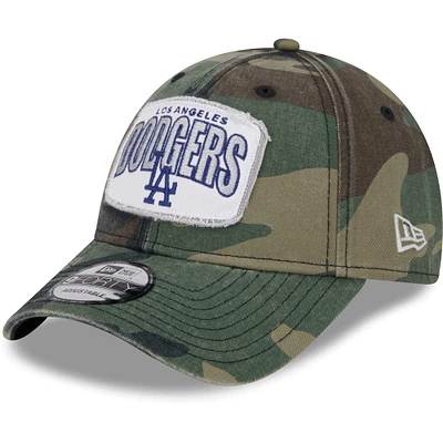 Casquette réglable New Era camouflage Los Angeles Dodgers Gameday 9FORTY pour hommes