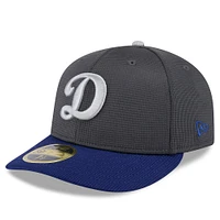 Men's New Era  Gray/Royal Los Angeles Dodgers 2025 Batting Practice Low Profile 59FIFTY Fitted Hat