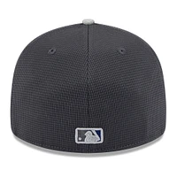 Men's New Era  Gray/Royal Los Angeles Dodgers 2025 Batting Practice Low Profile 59FIFTY Fitted Hat