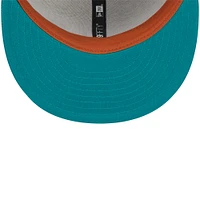 Men's New Era Gray/Teal Los Angeles Dodgers  59FIFTY Fitted Hat