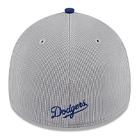 Men's New Era  Gray Los Angeles Dodgers 2025 Batting Practice 39THIRTY Flex Hat