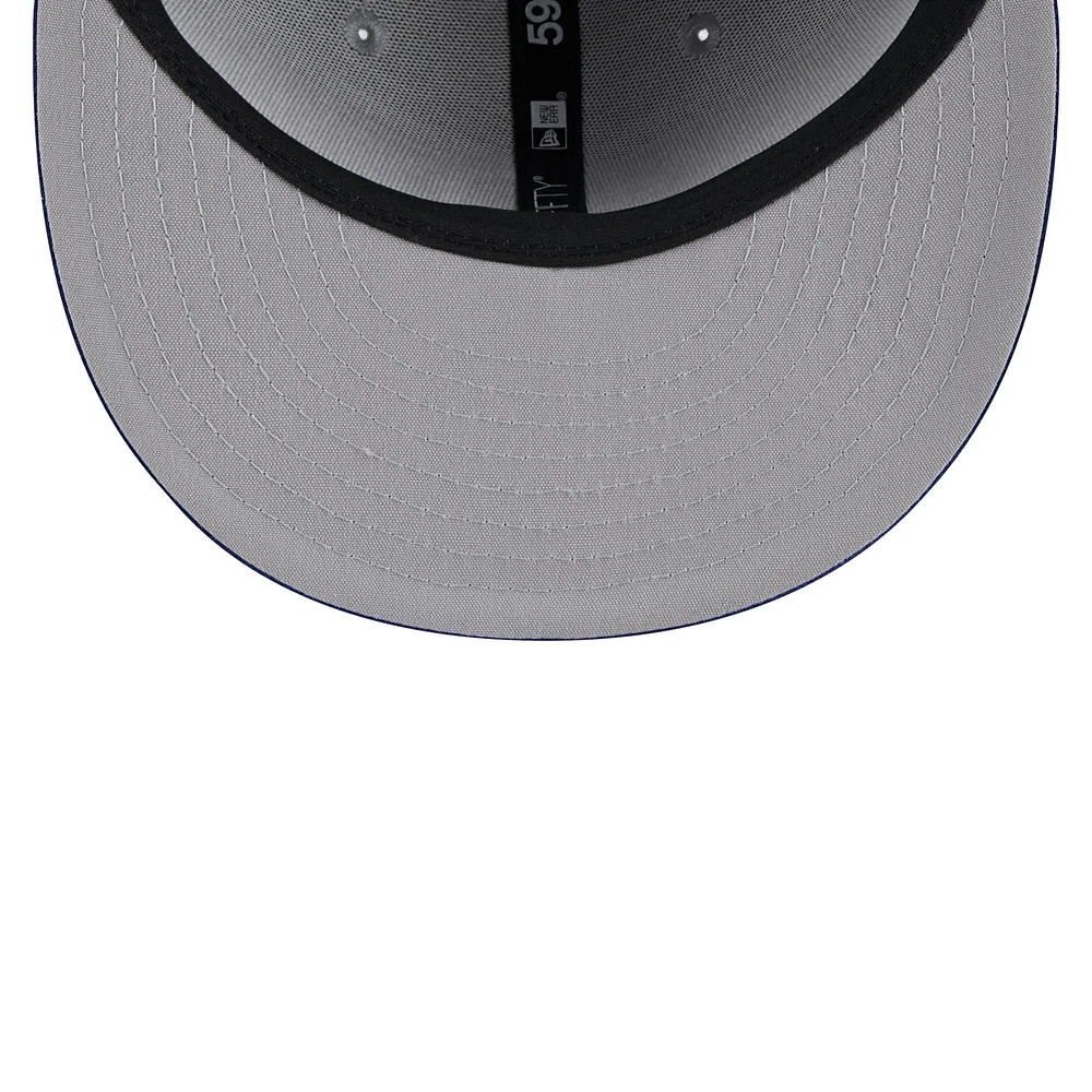 Men's New Era  Gray Los Angeles Dodgers 2025 Batting Practice 59FIFTY Fitted Hat