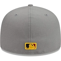 Men's New Era Gray Los Angeles Dodgers Color Pack 59FIFTY Fitted Hat