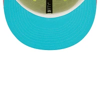 Casquette ajustée 59FIFTY Cyber ​​Highlighter des Los Angeles Dodgers New Era pour homme, vert/rouge