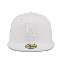 Men's New Era Los Angeles Dodgers White on 59FIFTY Fitted Hat