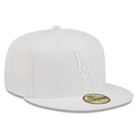 Men's New Era Los Angeles Dodgers White on 59FIFTY Fitted Hat