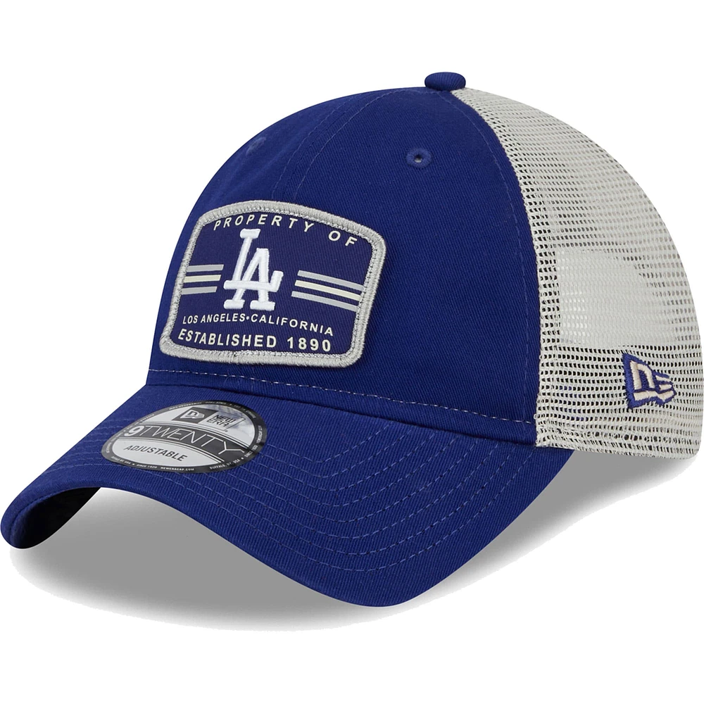 Men's New Era Navy Los Angeles Dodgers Property Trucker 9TWENTY Snapback Hat