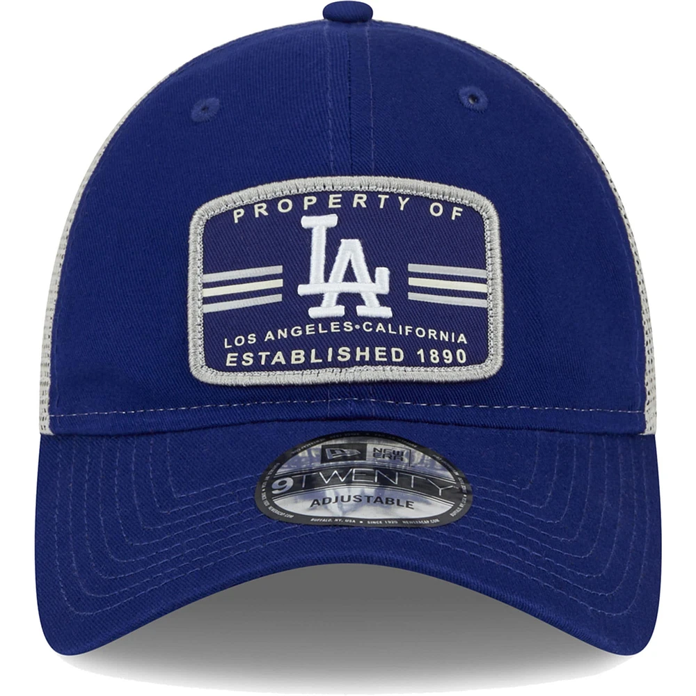 Men's New Era Navy Los Angeles Dodgers Property Trucker 9TWENTY Snapback Hat