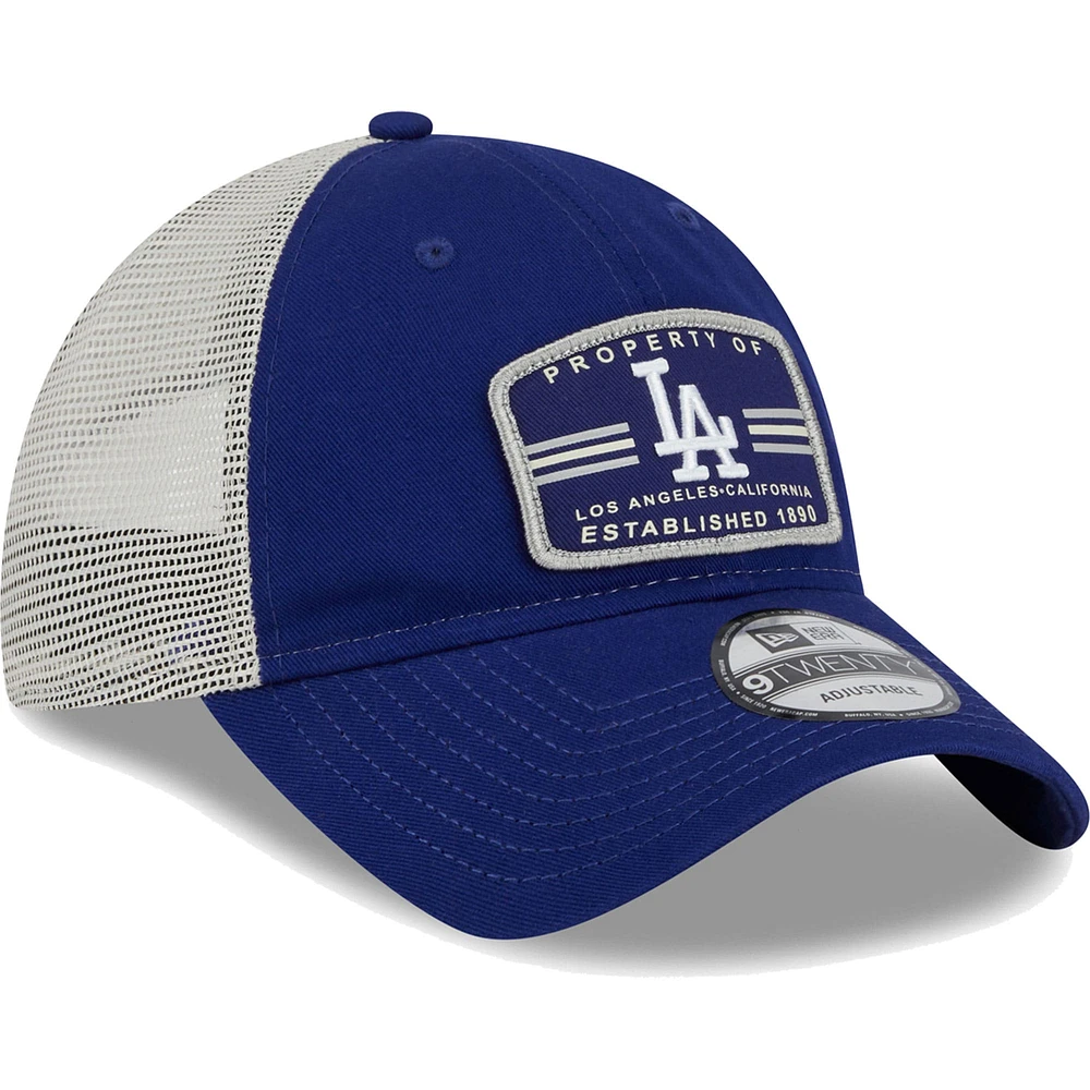 Men's New Era Navy Los Angeles Dodgers Property Trucker 9TWENTY Snapback Hat