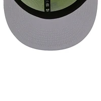 Men's New Era Neon Green/Lavender Los Angeles Dodgers Spring Color Two-Tone 59FIFTY Fitted Hat
