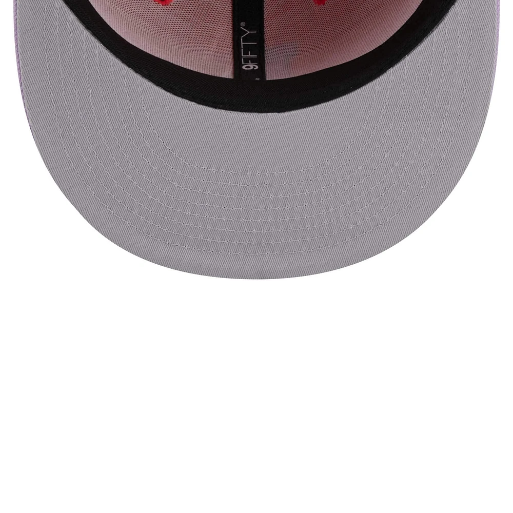 Men's New Era Red/Purple Los Angeles Dodgers Spring Basic Two-Tone 9FIFTY Snapback Hat