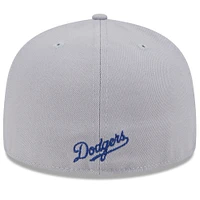 Men's New Era Royal/Gray Los Angeles Dodgers Gameday Sideswipe 59FIFTY Fitted Hat