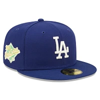 Men's New Era Royal Los Angeles Dodgers 1988 World Series Champions Citrus Pop UV 59FIFTY Fitted Hat