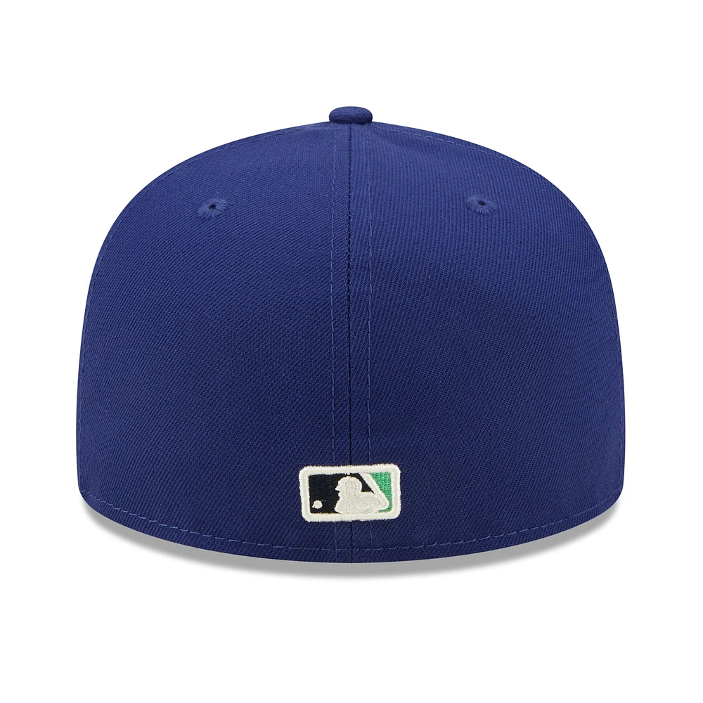 Men's New Era Royal Los Angeles Dodgers 1988 World Series Champions Citrus Pop UV 59FIFTY Fitted Hat
