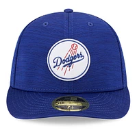 Men's New Era Royal Los Angeles Dodgers Clubhouse Low Profile 59FIFTY Fitted Hat