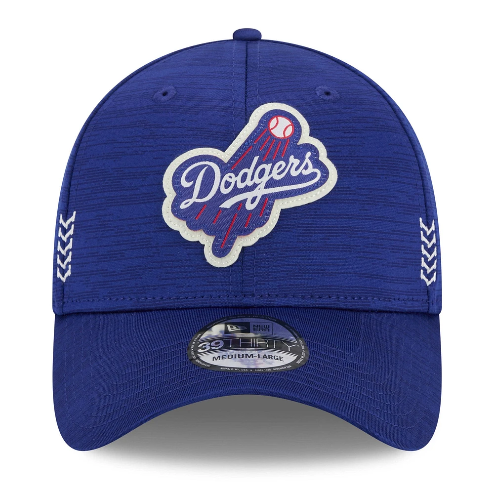 Men's New Era  Royal Los Angeles Dodgers 2024 Clubhouse 39THIRTY Flex Fit Hat