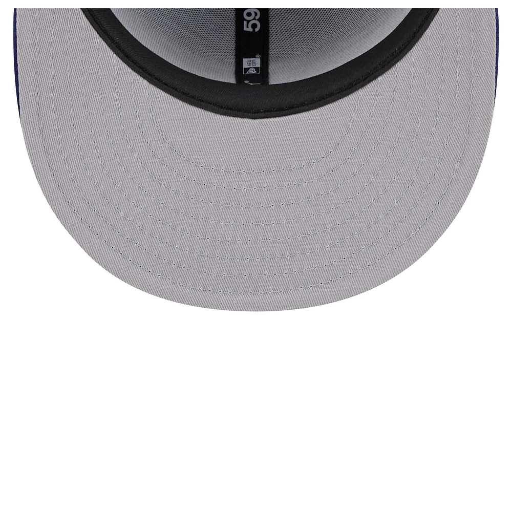 Men's New Era Royal Los Angeles Dodgers Gameday Sideswipe 59FIFTY Fitted Hat