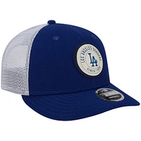 Men's New Era Royal Los Angeles Dodgers LP Circle Trucker 9FIFTY Adjustable Hat