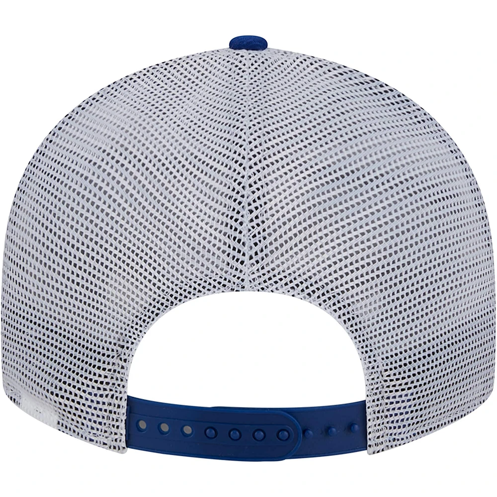 Men's New Era Royal Los Angeles Dodgers LP Circle Trucker 9FIFTY Adjustable Hat