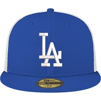 Men's New Era Royal Los Angeles Dodgers Team Color 59FIFTY Trucker Fitted Hat