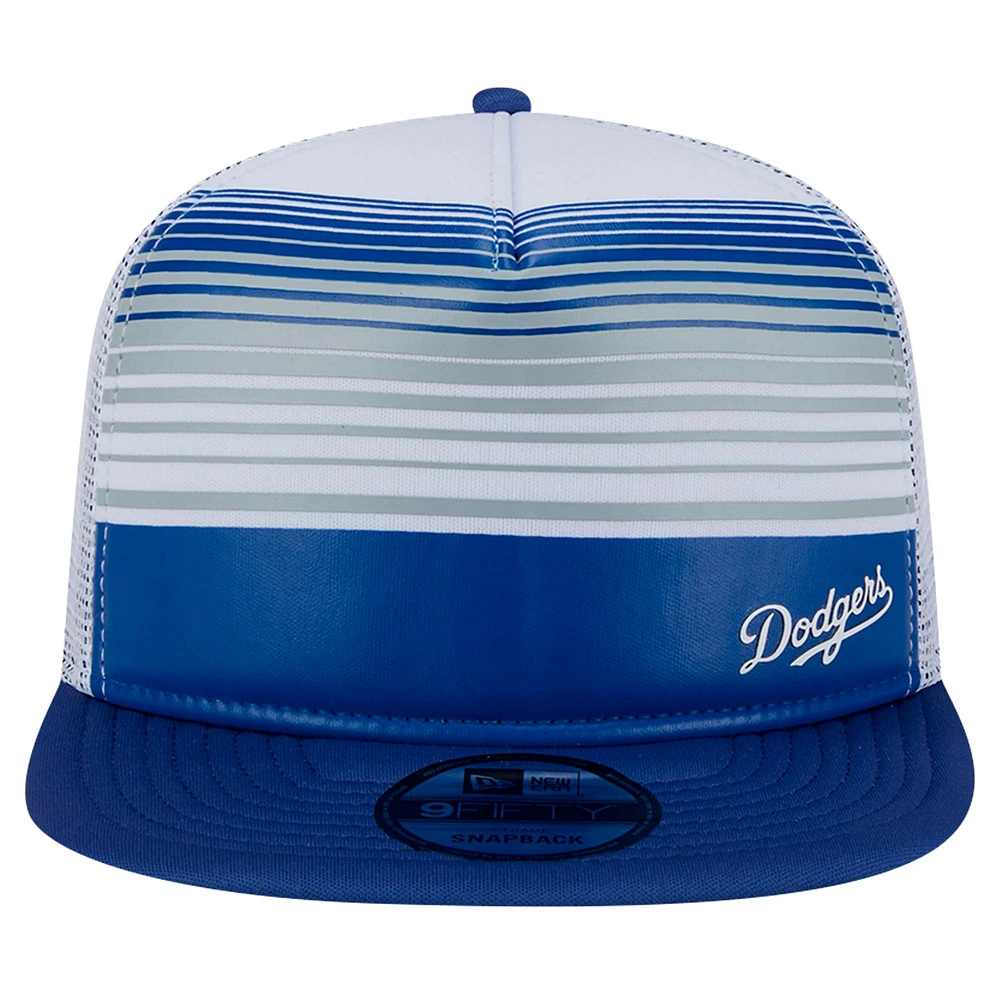Men's New Era Royal Los Angeles Dodgers Team Horizon 9FIFTY A-Frame Trucker Snapback Hat
