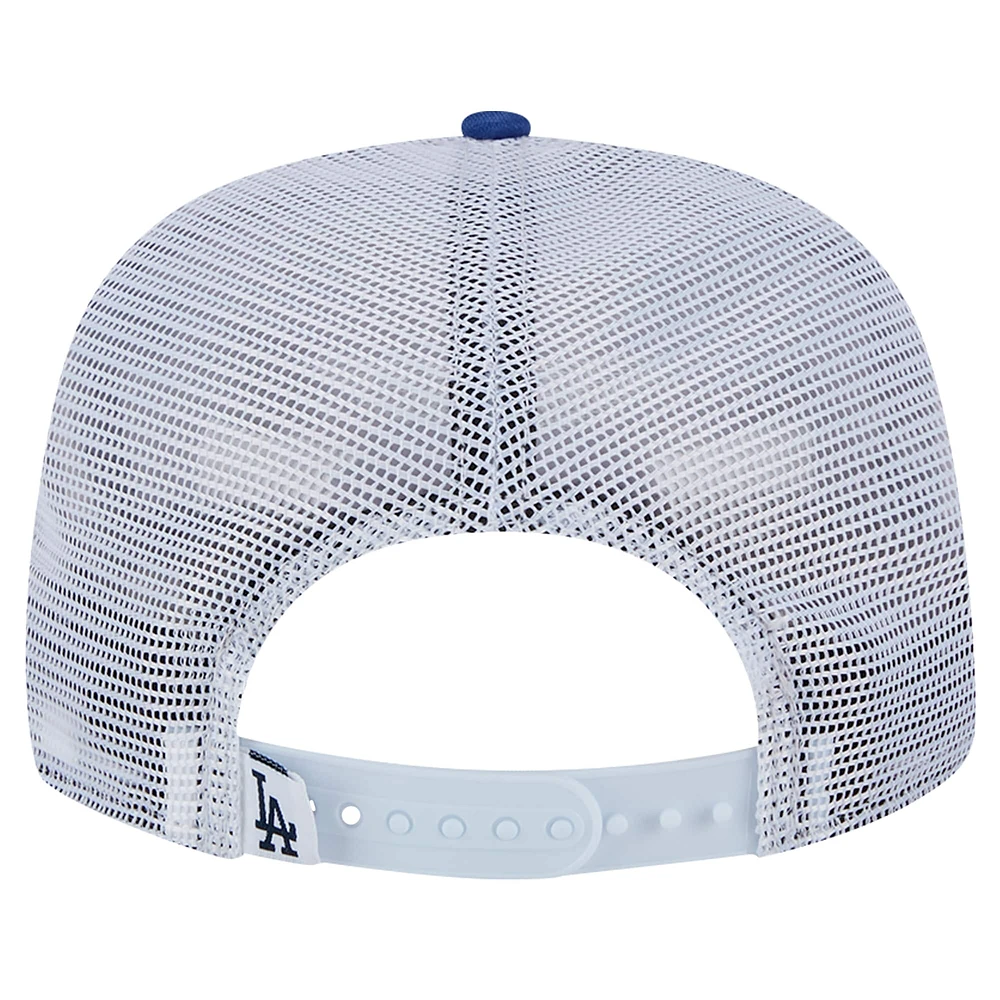 Men's New Era Royal Los Angeles Dodgers Team Horizon 9FIFTY A-Frame Trucker Snapback Hat