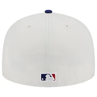 Men's New Era Stone/Royal Los Angeles Dodgers Retro 59FIFTY Fitted Hat