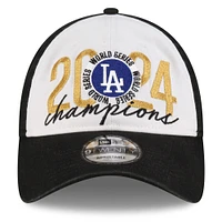 Men's New Era White/Black Los Angeles Dodgers 2024 World Series Champions Locker Room 9TWENTY Adjustable Hat